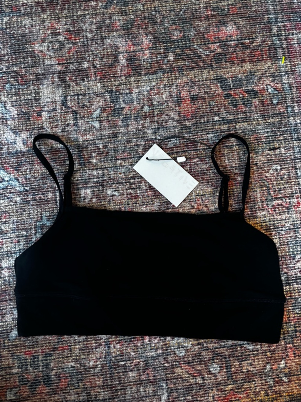 NWT Negative Brand Cotton Black Bralette